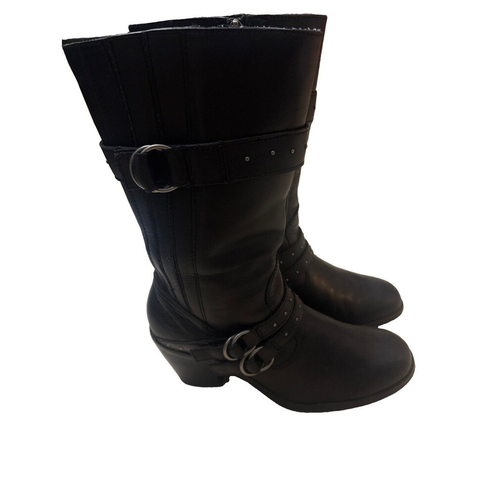 Harley Davidson Women’s Size 8 Black Leather Boots 8 1/2